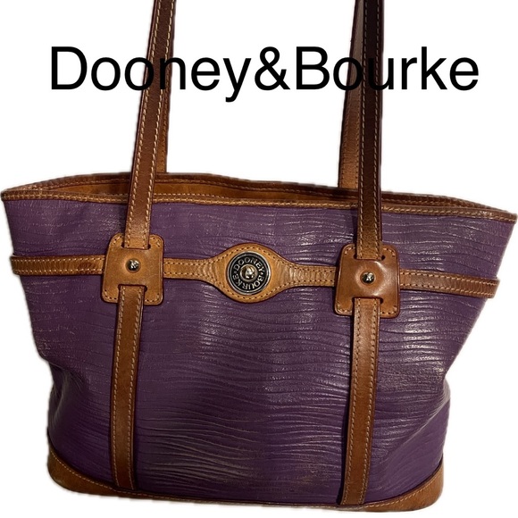 Dooney & Bourke Handbags - Dooney&Bourke Leather Tote Purple